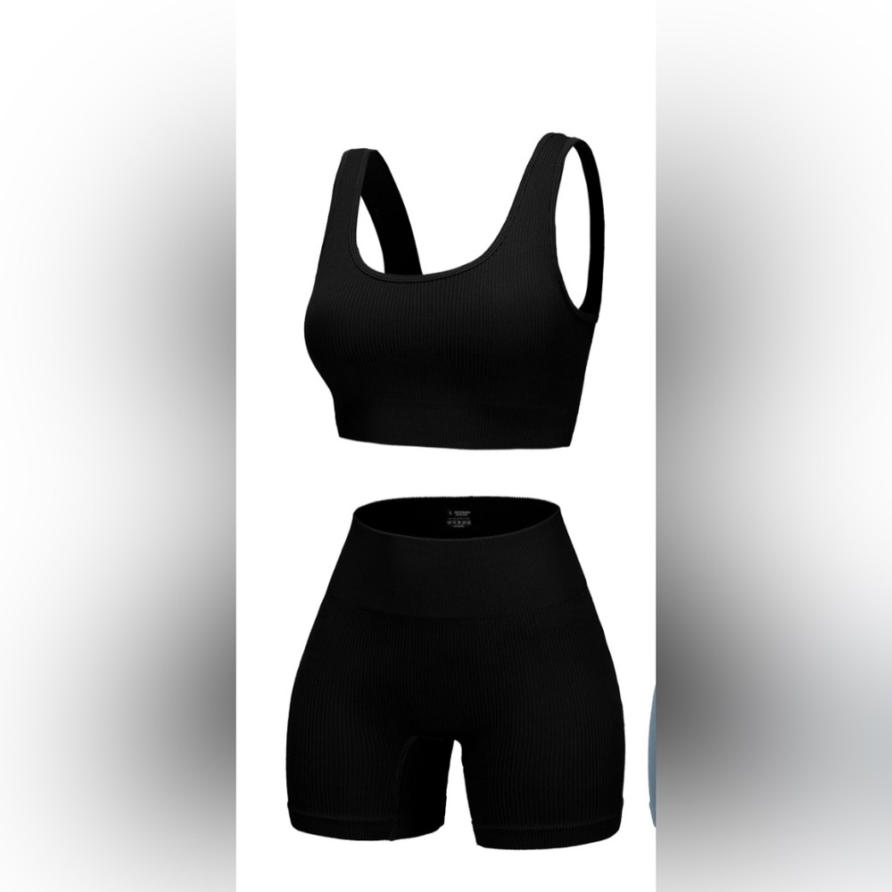 Athletic Bralette and Shorts Set